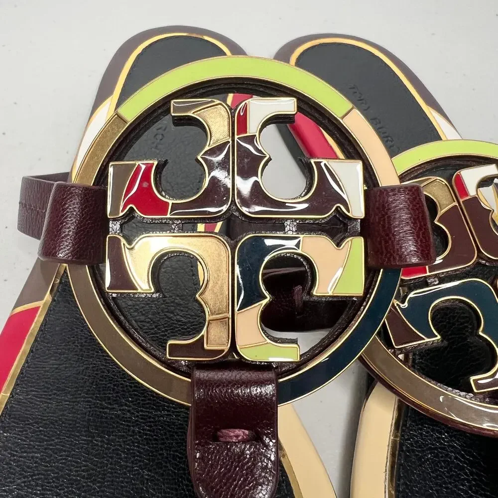Tory Burch Enamel Miller Sandal Size 8